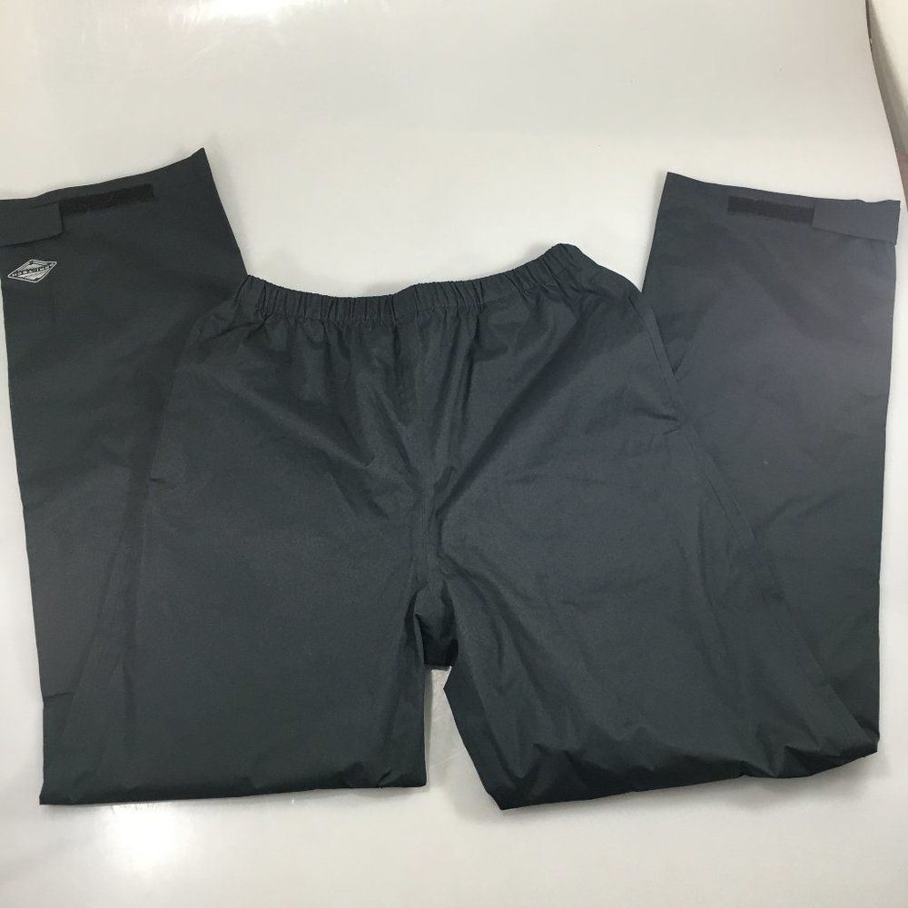 Columbia Kids XL Black Omni-Tech Rain Pants Elastic Waist Waterproof Breathable